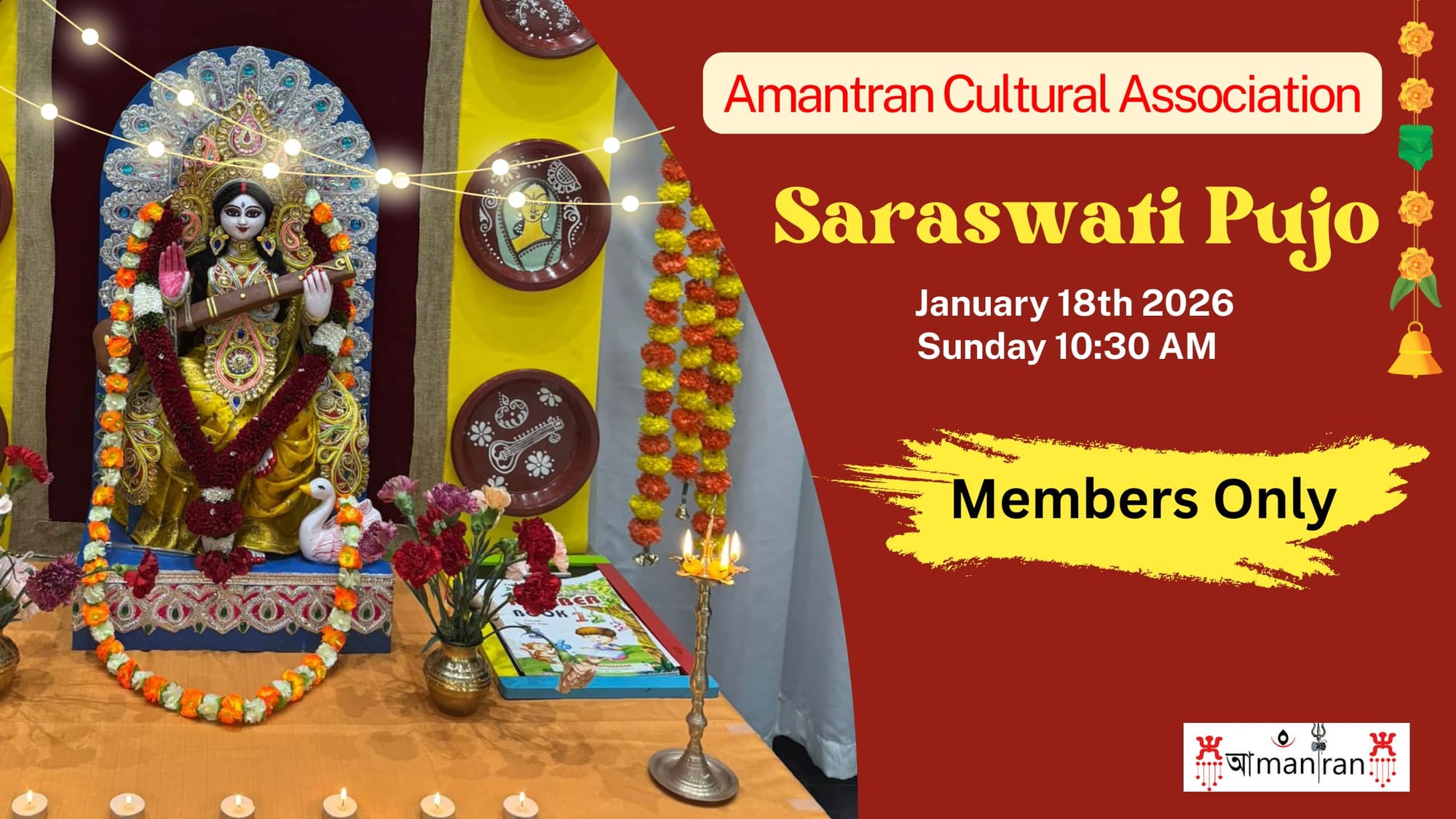 Saraswati Puja 2026 (Members Only)